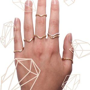 BRAND NEW LISSA BOWIE Stacking Rings